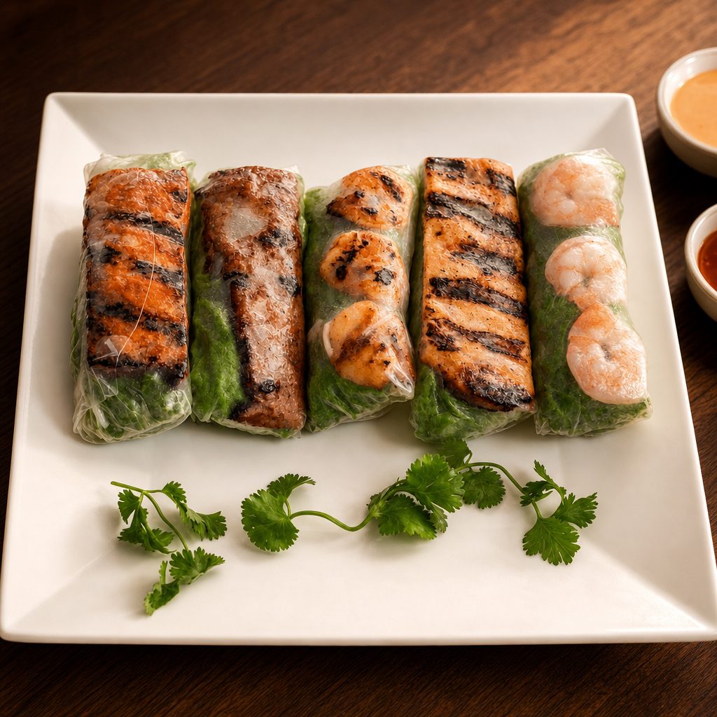 A3. Grilled Spring Roll (2 pieces).