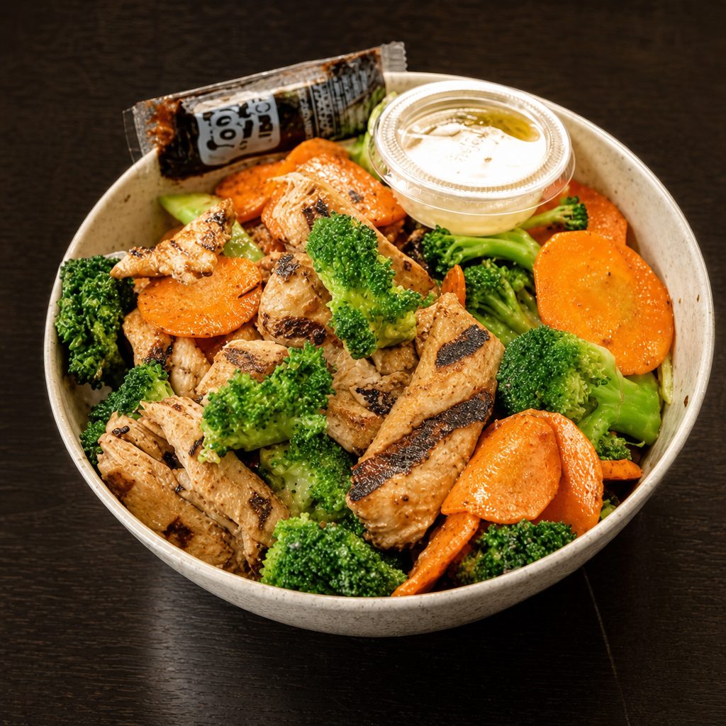 B8. Chicken Stir Fry Bowl.
