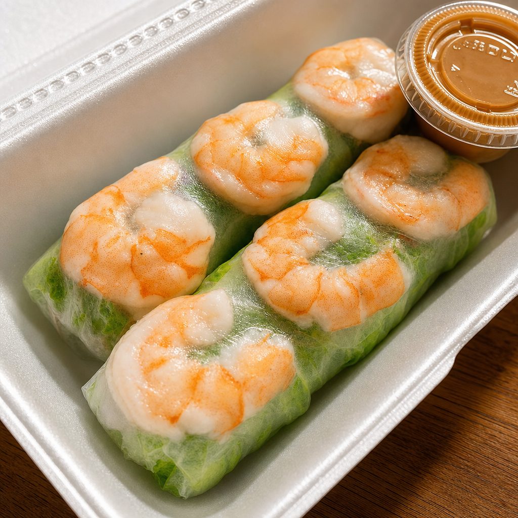 A2. Fresh Spring Roll (2 pieces).